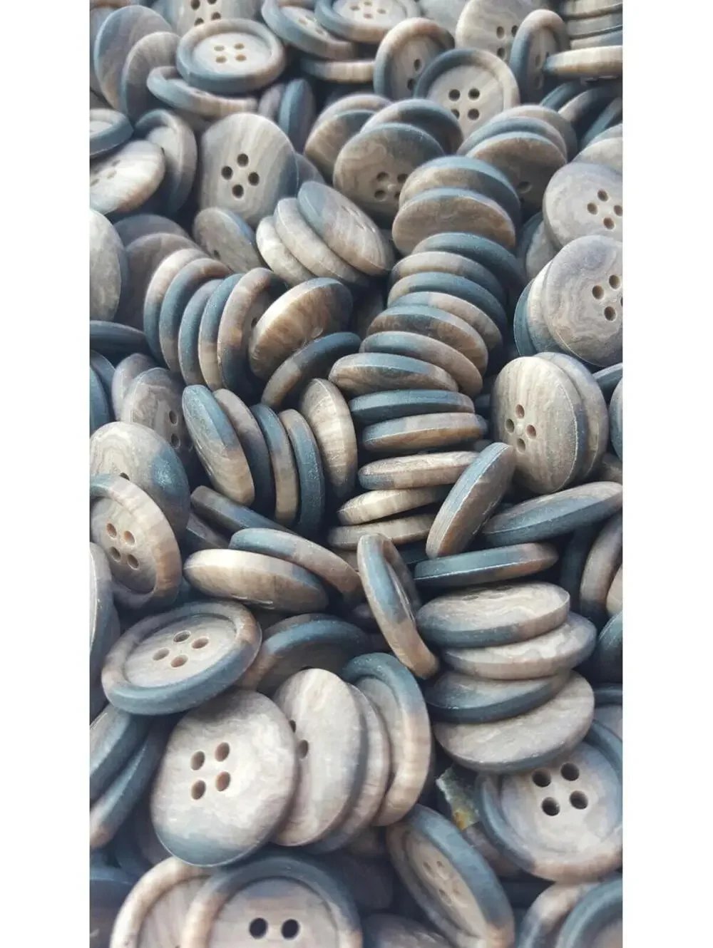 Desert Storm Marbled 4 Hole Sewing/Crafts Buttons 20mm - 24 Pieces (021)